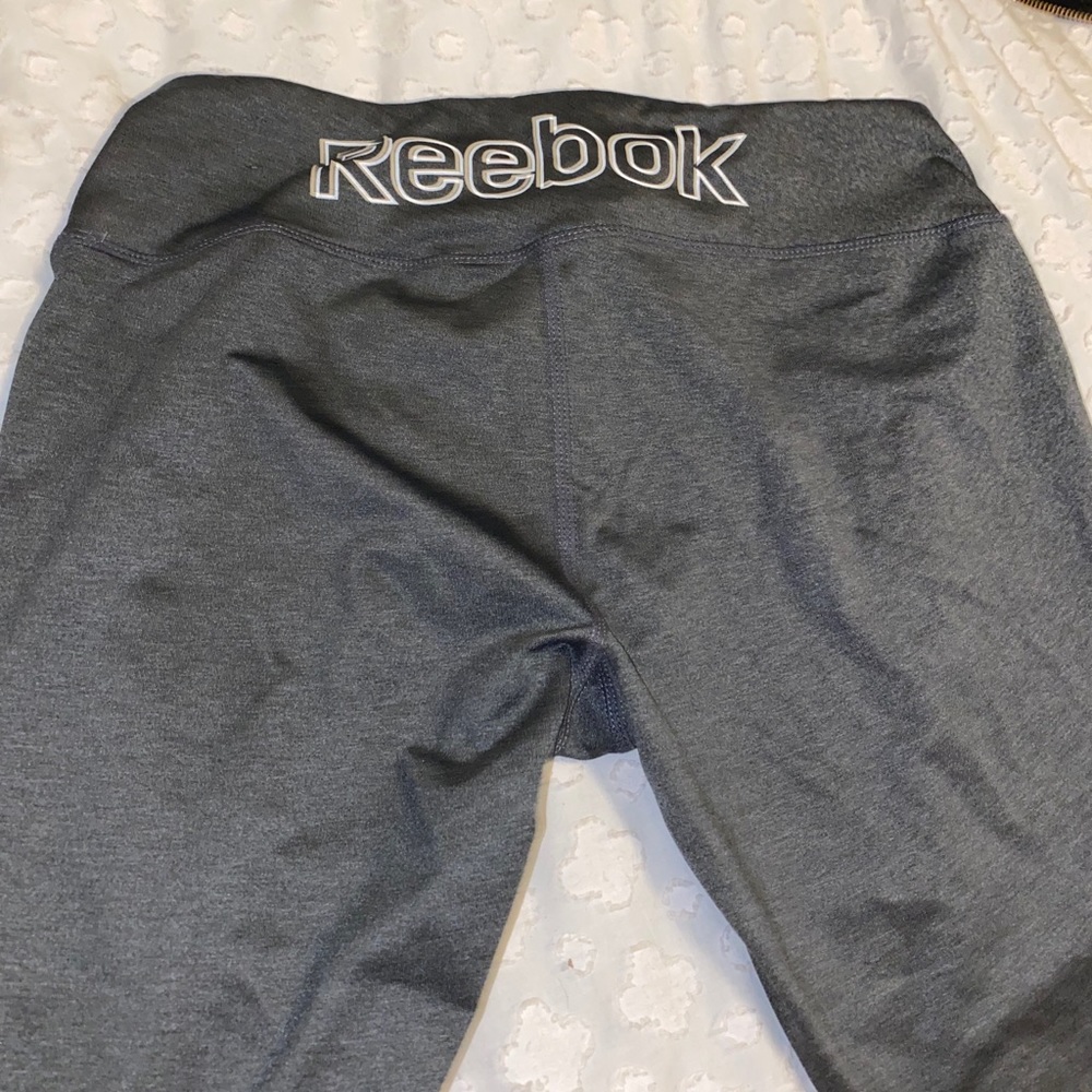 gray reebok yoga pants full length